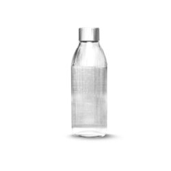 MySoda Glass Bottle Silver 1L - Image 1