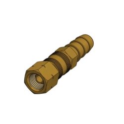 Gas quick connector 1/4'' gevind - Ø10mm slangestuds blister - Image 1